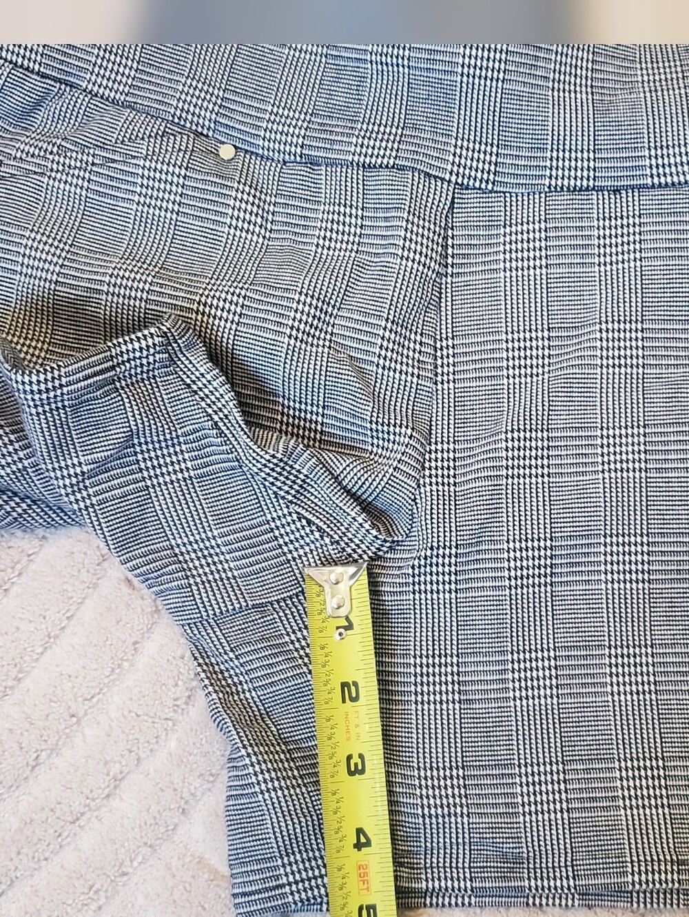 INC International Concepts Gray Plaid Women's Shorts - Picture 6 of 12